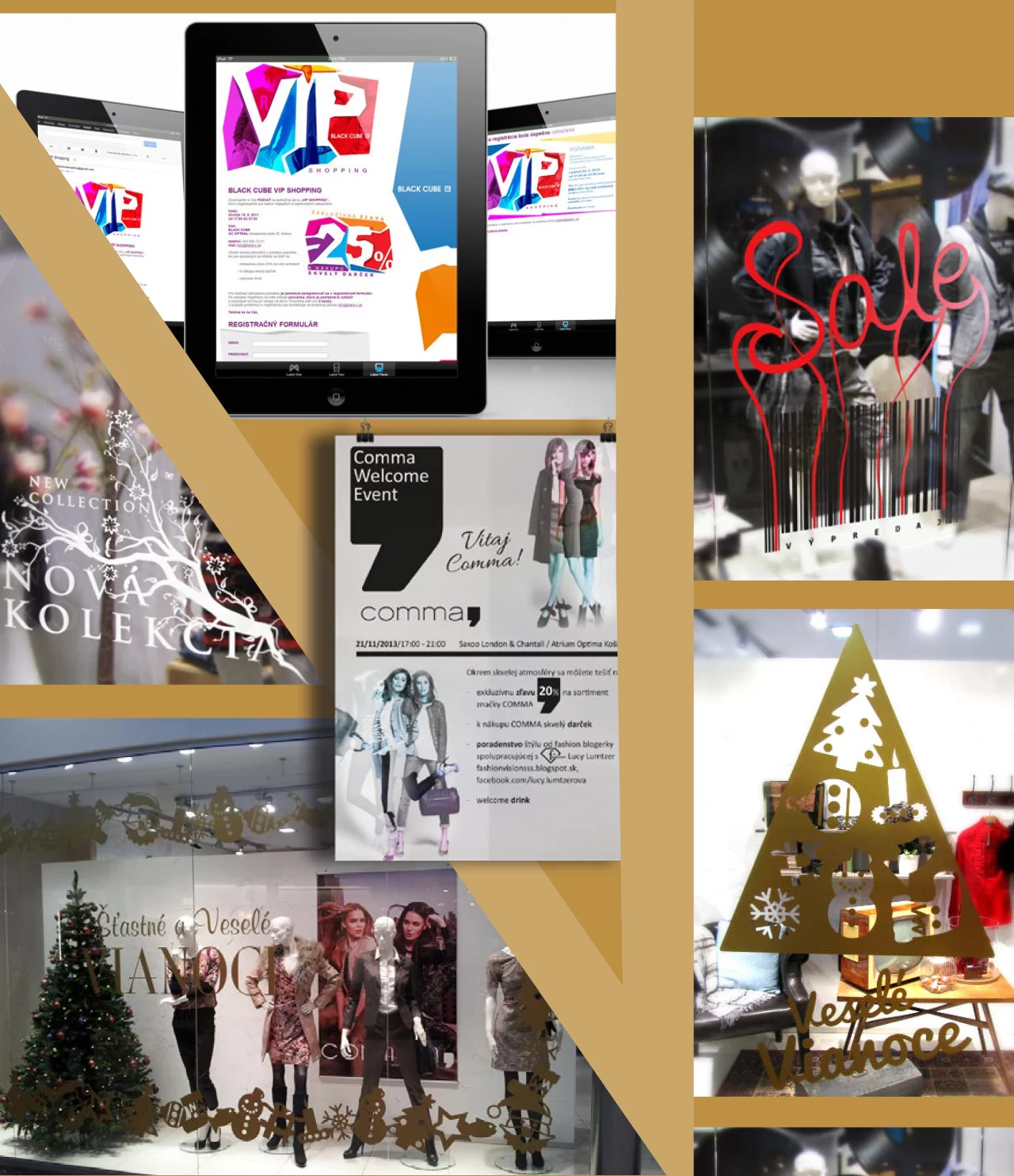 Fashion Retail Black Cube Saxoo