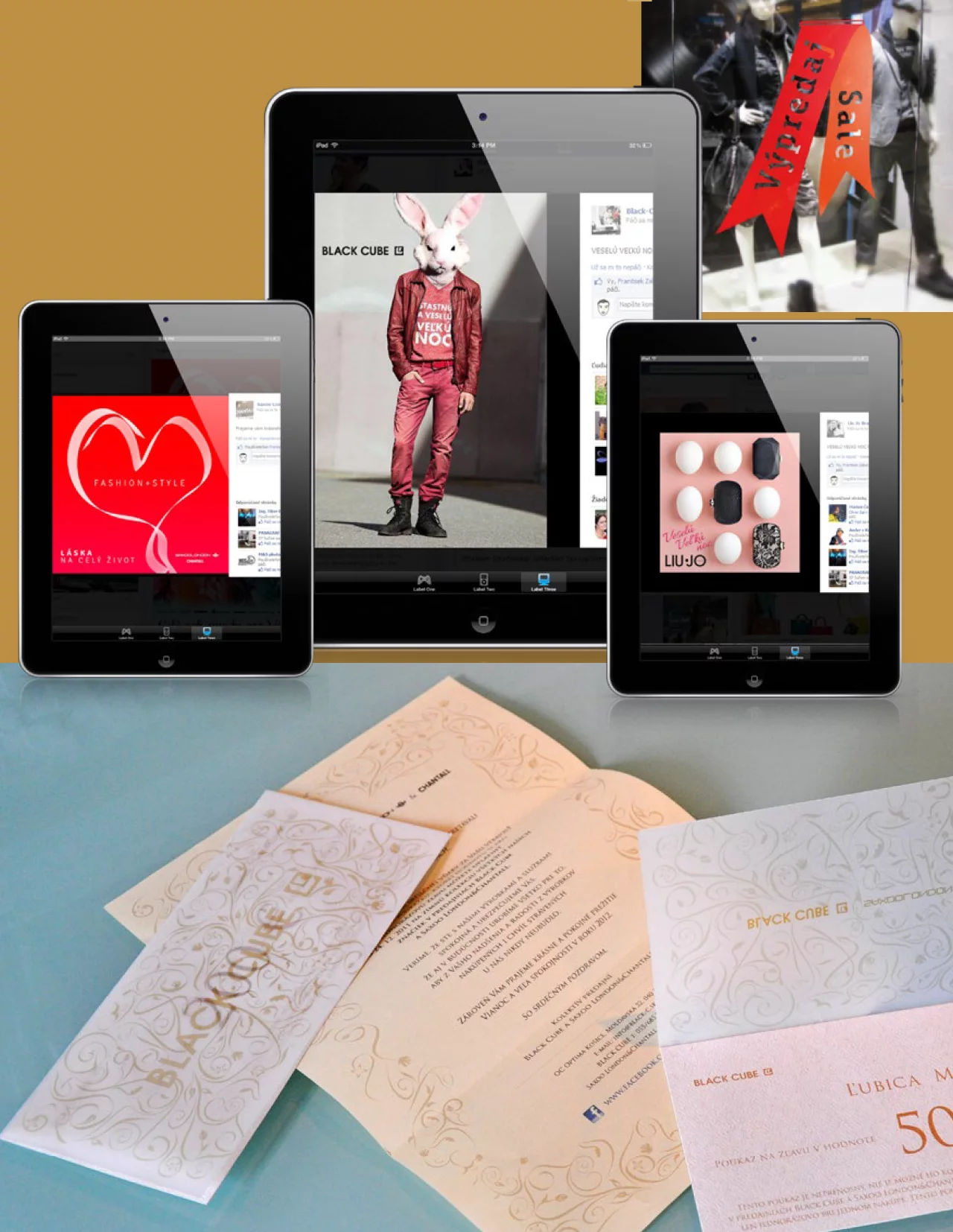 Fashion Retail Black Cube Saxoo
